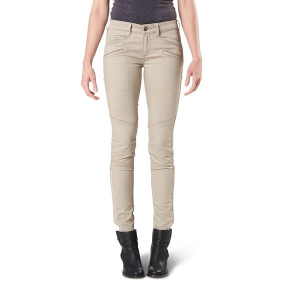 5.11 Tactical Wyldcat Khaki Moto Ankle Pants Women's 6 Comfort Stretch Gorpcore - Picture 1 of 9